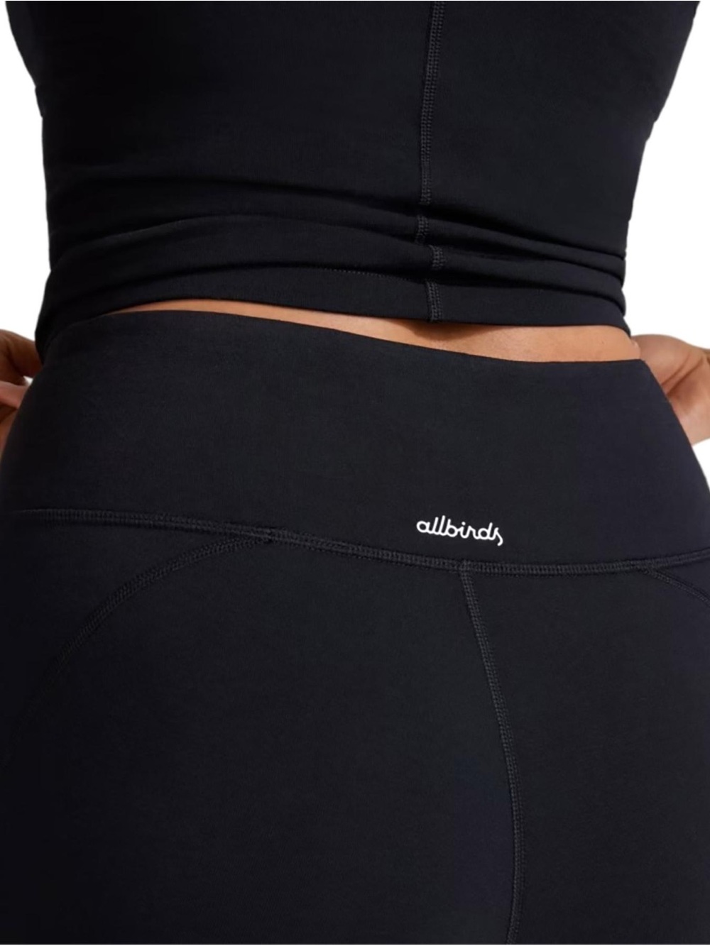 NWT Allbirds Women’s Black Natural Leggings